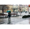 Fotografia Wrocław „Dziewczyna z parasolką w deszczu”