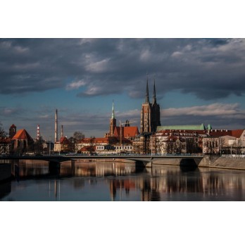 Fotografia Wrocław „Katedra – widok z przeciwległego brzegu Odry”