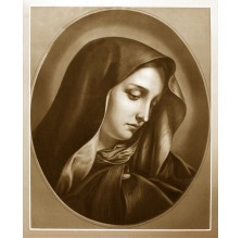 Fotografia religijna „Portret Maryi”. Sepia.