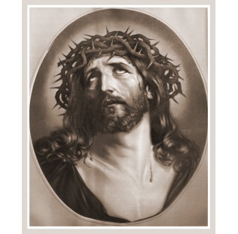 Fotografia religijna „Portret Jezusa”. Sepia2.