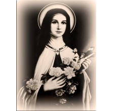 Fotografia religijna „Maryja Panna”. Sepia.