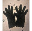 Rękawiczki szydełkowe czarne. Rękodzieło