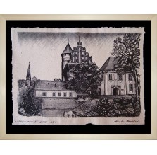 Grafika (Inkografia) „Olsztyn – Zamek” 2015