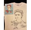 Frida Kahlo – T-shirt bawełniany „Stwórz własną Fridę!”. Rozmiar M.