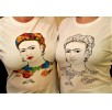 Frida Kahlo – T-shirt bawełniany „Stwórz własną Fridę!”. Rozmiar S.